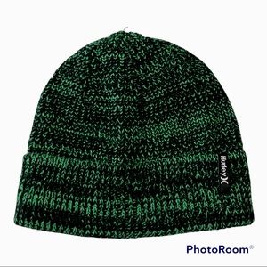 NWT Hurley Max Cuff Beanie in Green/Black